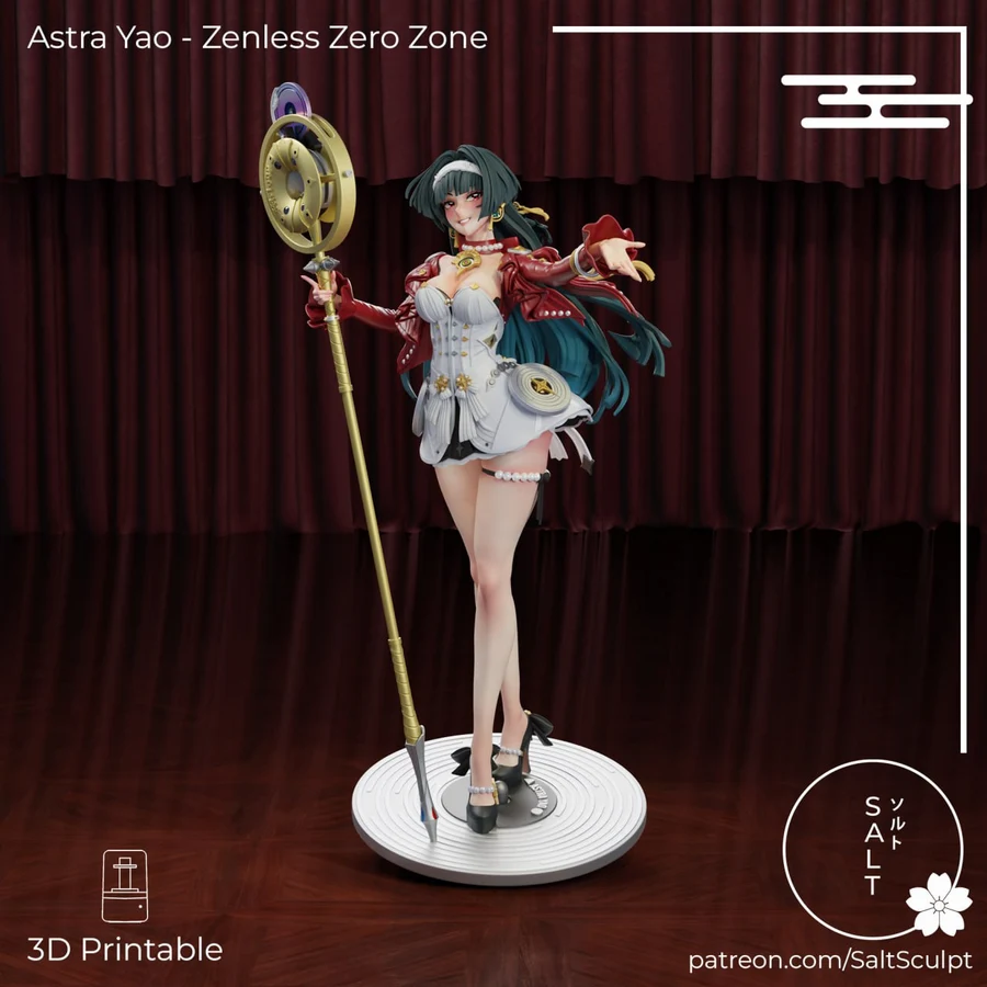 SaltSculpt – Zenless Zone Zero – Astra Yao – STL 3D Print Model | AssetsFree.com Saltsculpt zenless zone zero astra yao