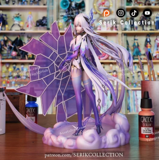 Serik collection – skirk – genshin impact – 3d print model stl