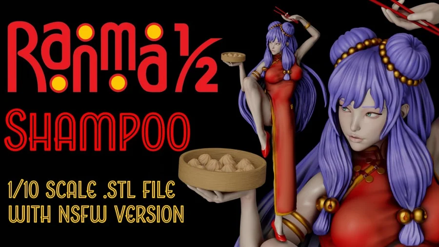 Shampoo – Ranma_@Top3DHub – STL 3D Print Model | AssetsFree.com Shampoo ranma @top3dhub