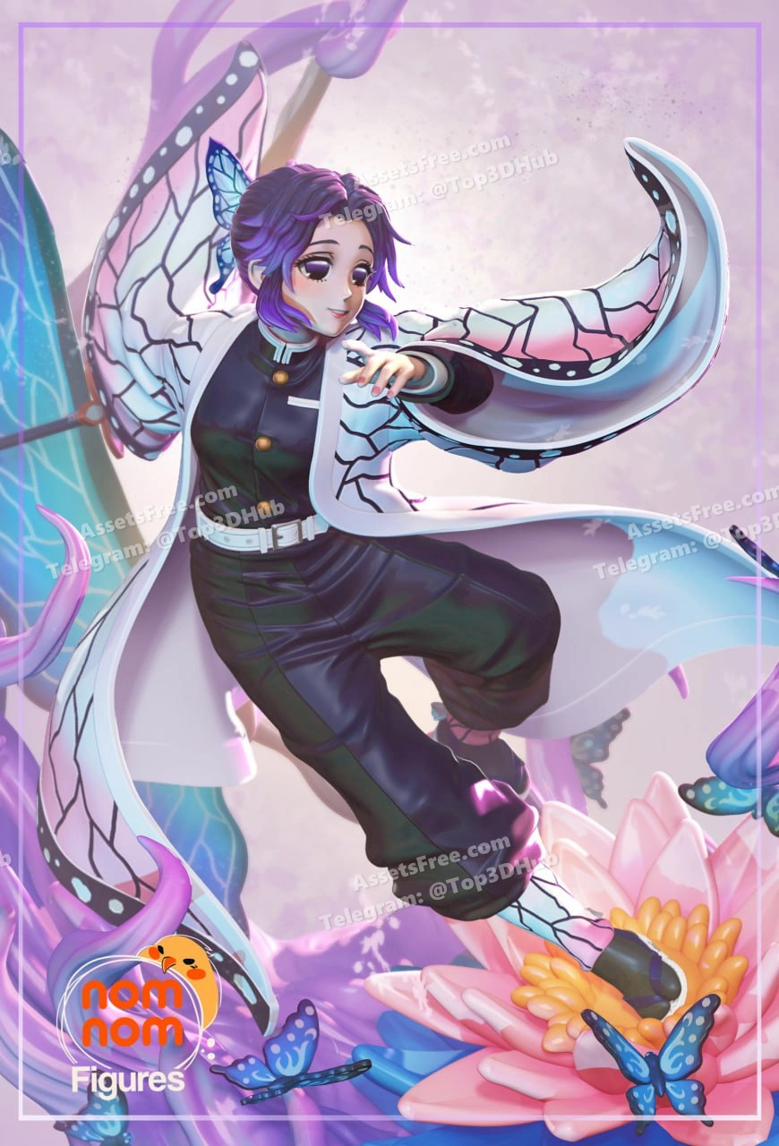 Shinobu kochou demon slayer nomnom figures