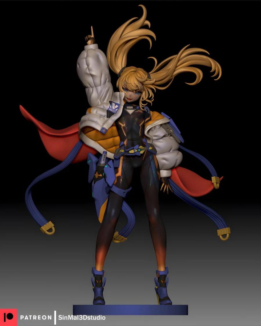 Sin3Dstudio – NIKKE – Laplace – STL 3D Print Model | AssetsFree.com Sin3dstudio nikke laplace