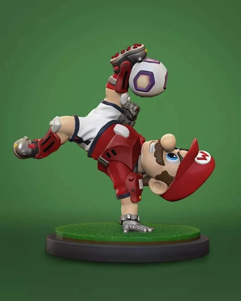 Soccer-Mario_@Top3DHub – STL 3D Print Model | AssetsFree.com Soccer mario @top3dhub