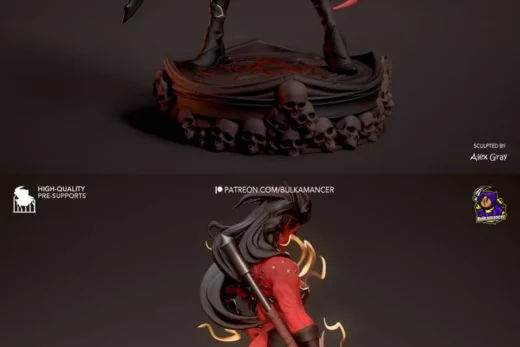 Stylized karlach (baldur's gate 3) bulkamancer