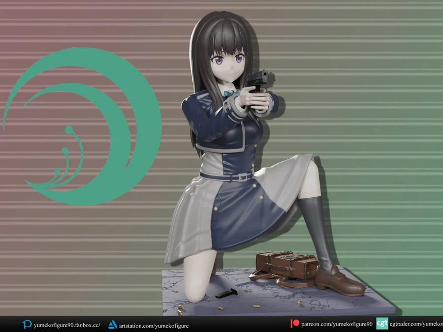 Takina_Inoue_figure_@Top3DHub – STL 3D Print Model | AssetsFree.com Takina inoue figure @top3dhub