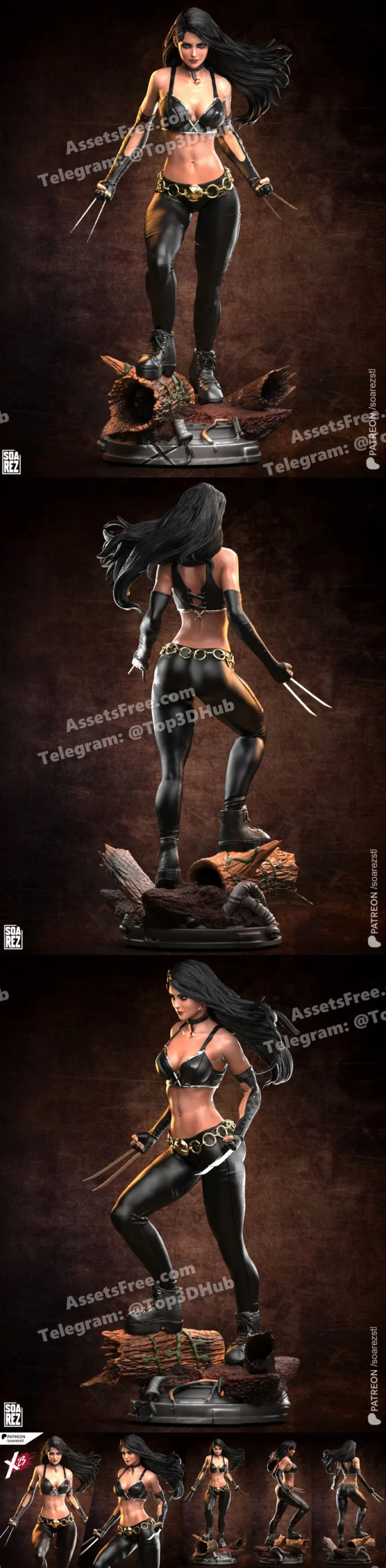 X-23 SOAREZ STL – STL 3D Print Model | AssetsFree.com X 23 soarez stl