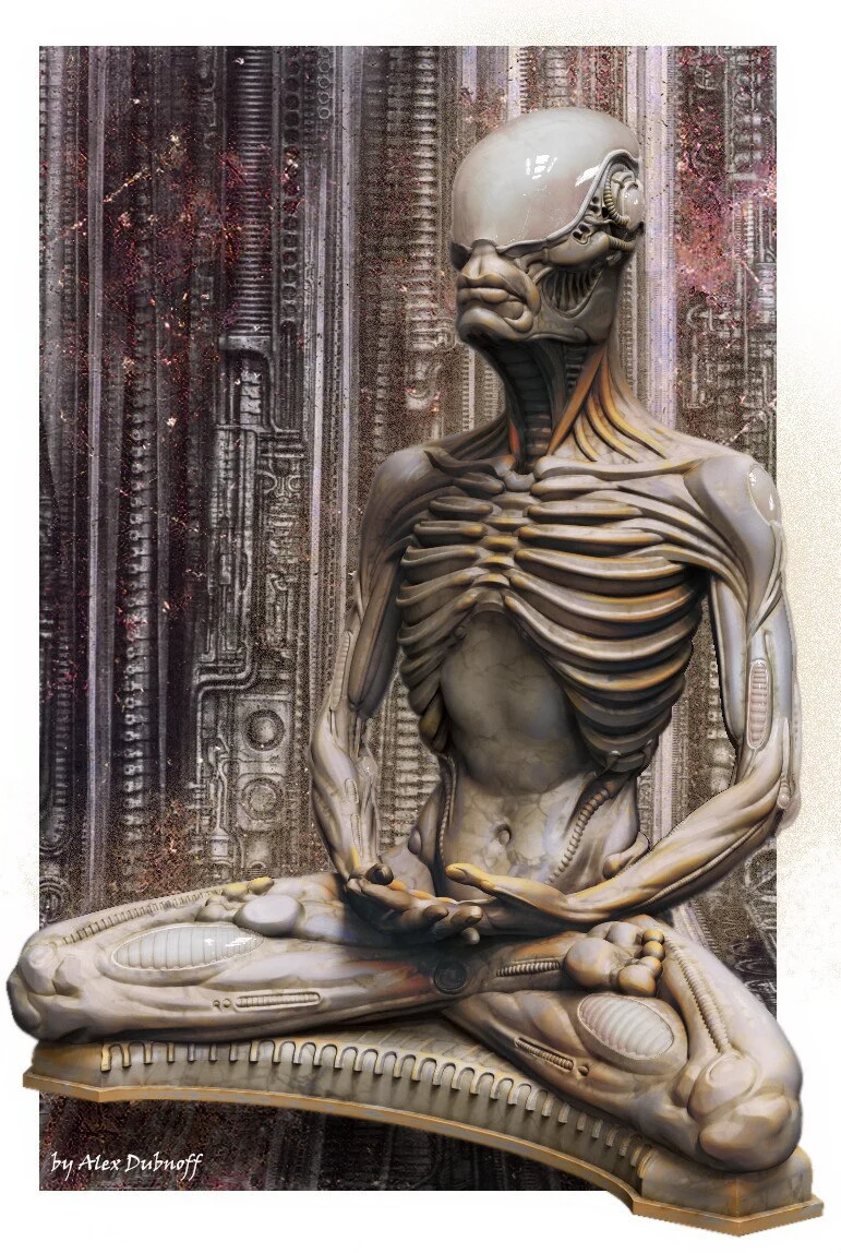 Alien Meditation 3D print model - Alien Meditation.webp