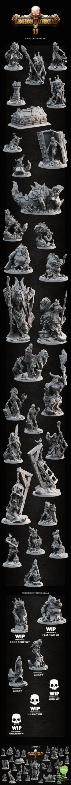 arbiter miniatures – kickstarter 5 – legion of the undead part 2 - 3D model for printing | AssetsFree.com