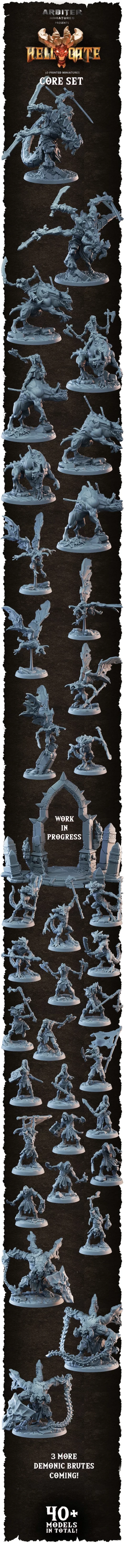 arbiter miniatures – kickstarter 8 – hellgate - 3D model for printing | AssetsFree.com