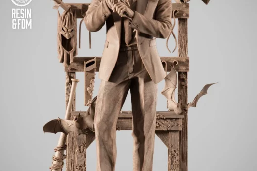 b3dserk – black mask sculpture - 3D model for printing | AssetsFree.com