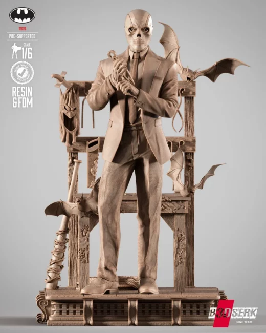 b3dserk – black mask sculpture - 3D model for printing | AssetsFree.com