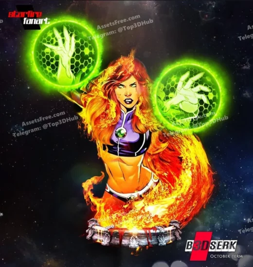 b3dserk – starfire bust - 3D model for printing | AssetsFree.com