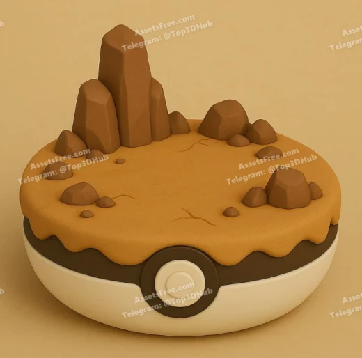 base tierra pokemon ia - 3D model for printing | AssetsFree.com