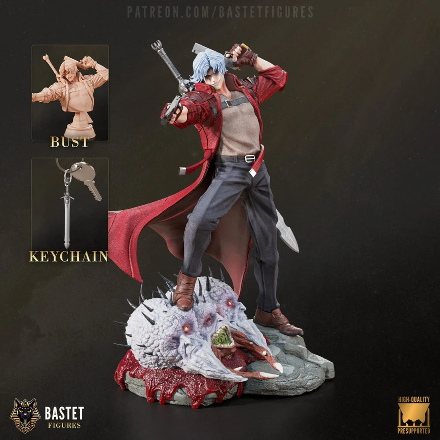 bastet figures dante - 3D model for printing | AssetsFree.com