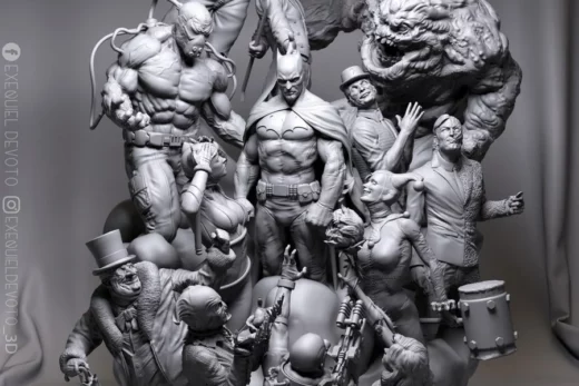 Batman diorama @top3dhub