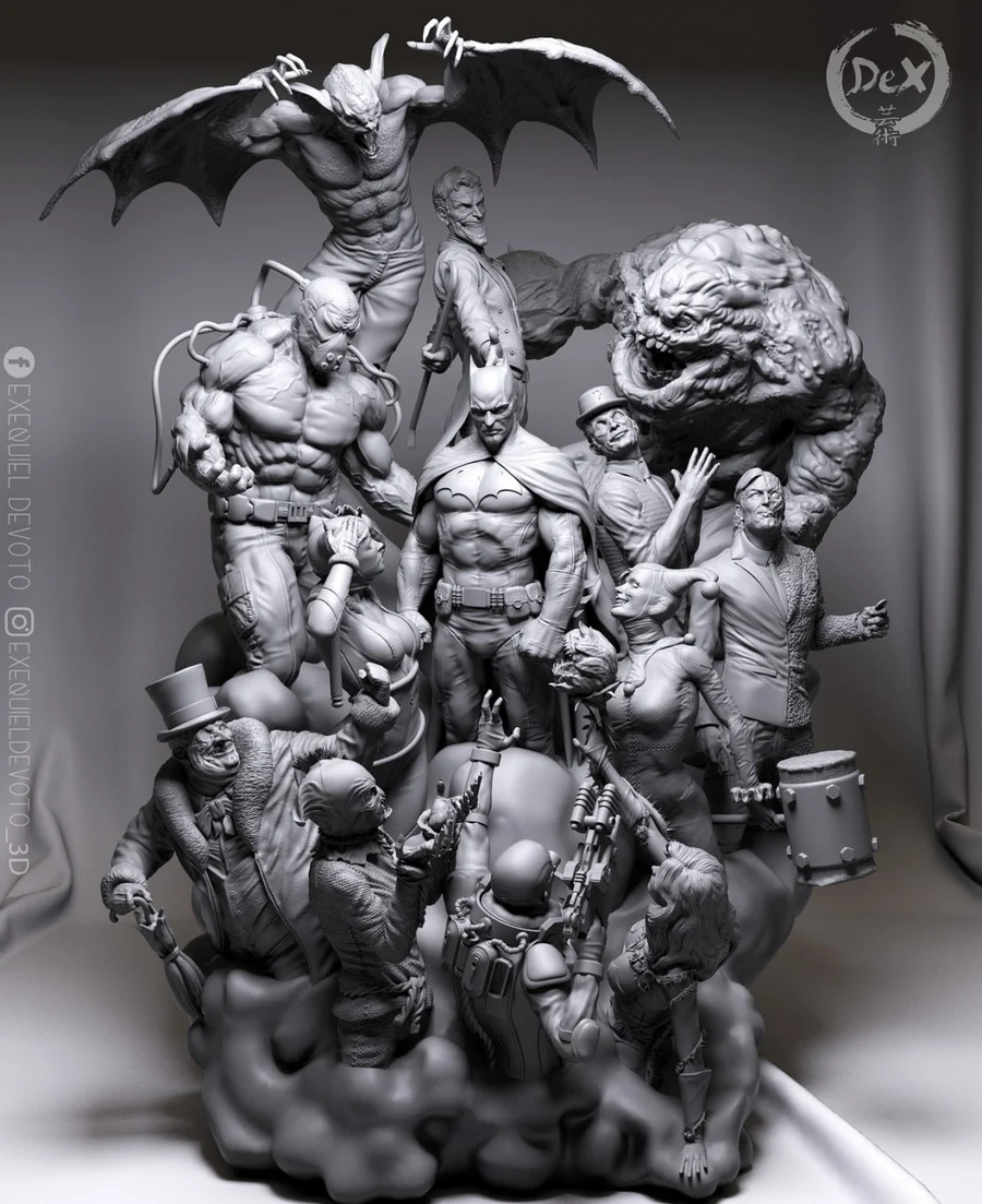 Batman diorama @top3dhub