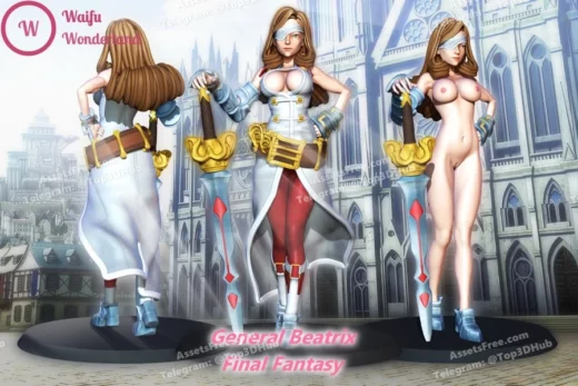 beatrix final fantasy – waifu wonderland - 3D model for printing | AssetsFree.com