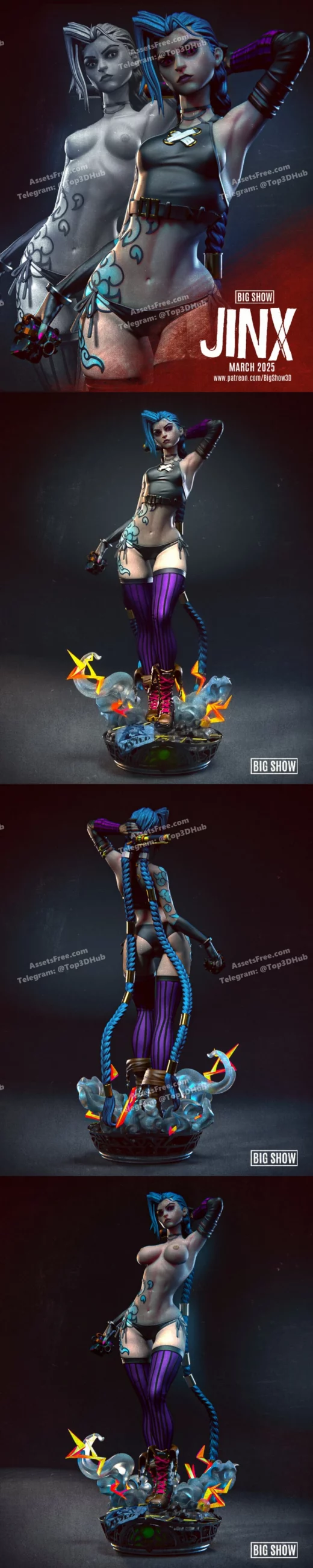 big show – jinx + nsfw – march 2025 - 3D model for printing | AssetsFree.com