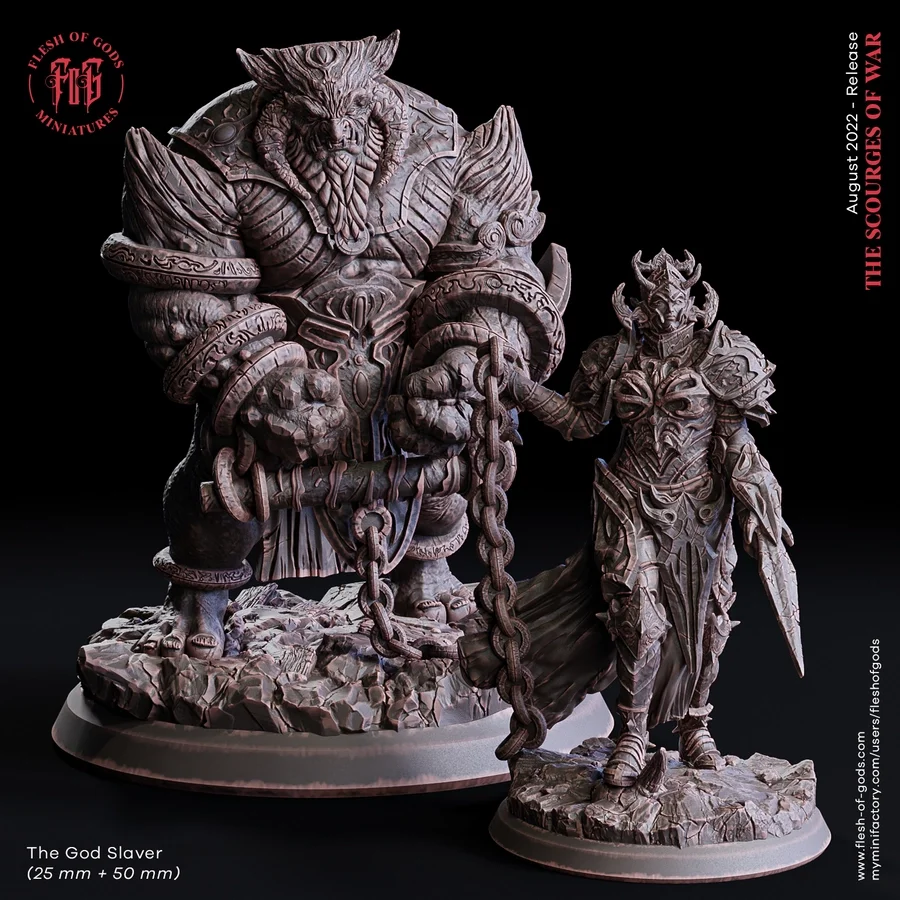 boss – the god slaver 25 mm + 50 mm - 3D model for printing | AssetsFree.com