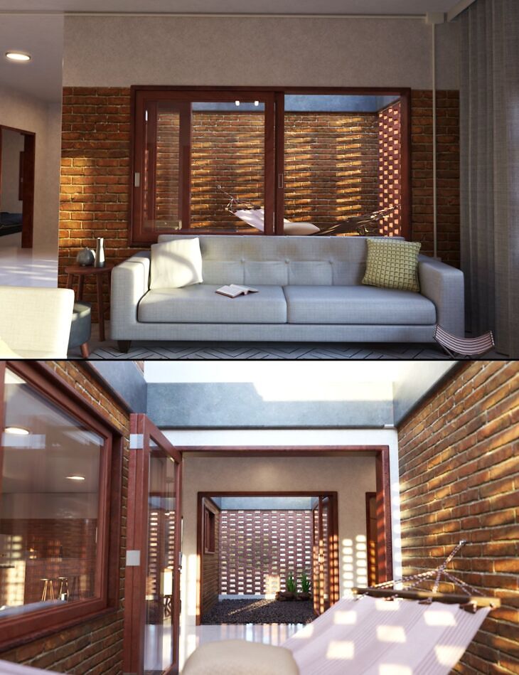 brickwork house - 3D model for printing | AssetsFree.com