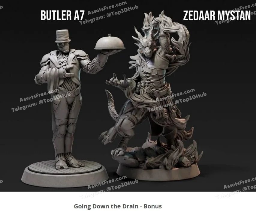 butler a7 and zedaar mystan – STL 3D Print Model | AssetsFree.com butler a7 and zedaar mystan - 3D model for printing | AssetsFree.com