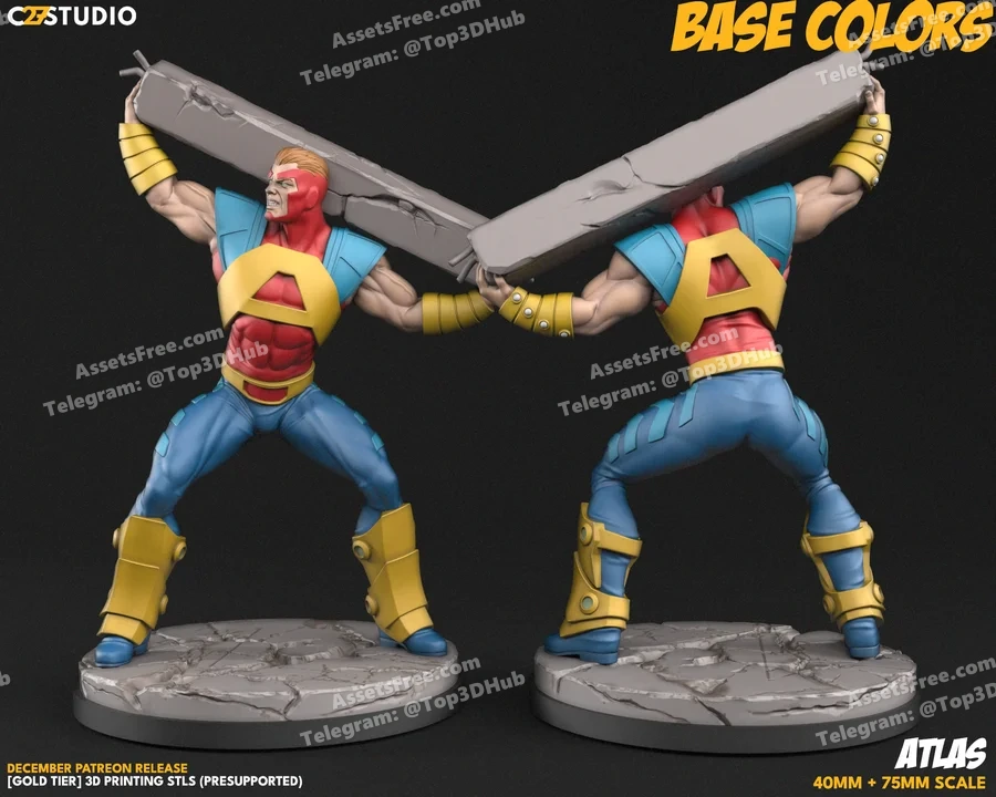 c27 studio – atlas - 3D model for printing | AssetsFree.com