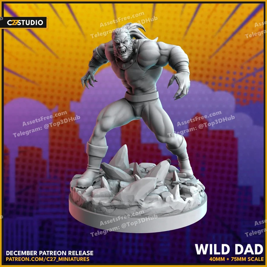 c27 studio – sabertooth - 3D model for printing | AssetsFree.com