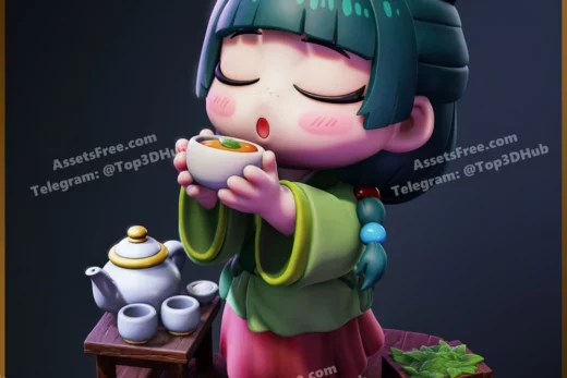 chibi maomao – apothecary diaries - 3D model for printing | AssetsFree.com