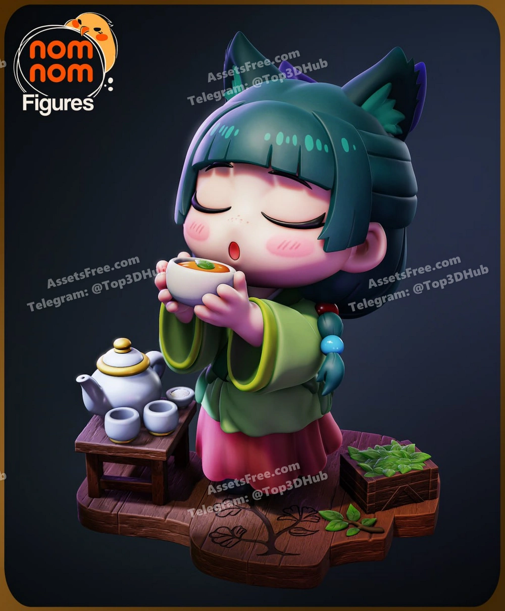 chibi maomao – apothecary diaries – STL 3D Print Model | AssetsFree.com chibi maomao – apothecary diaries - 3D model for printing | AssetsFree.com