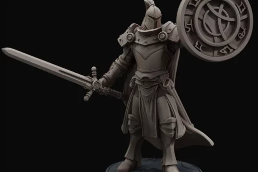 cometlordminis_151_arcaneknights_osterath - 3D model for printing | AssetsFree.com