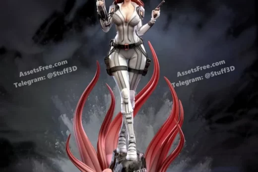 cw studio – marvel – black widow - 3D model for printing | AssetsFree.com