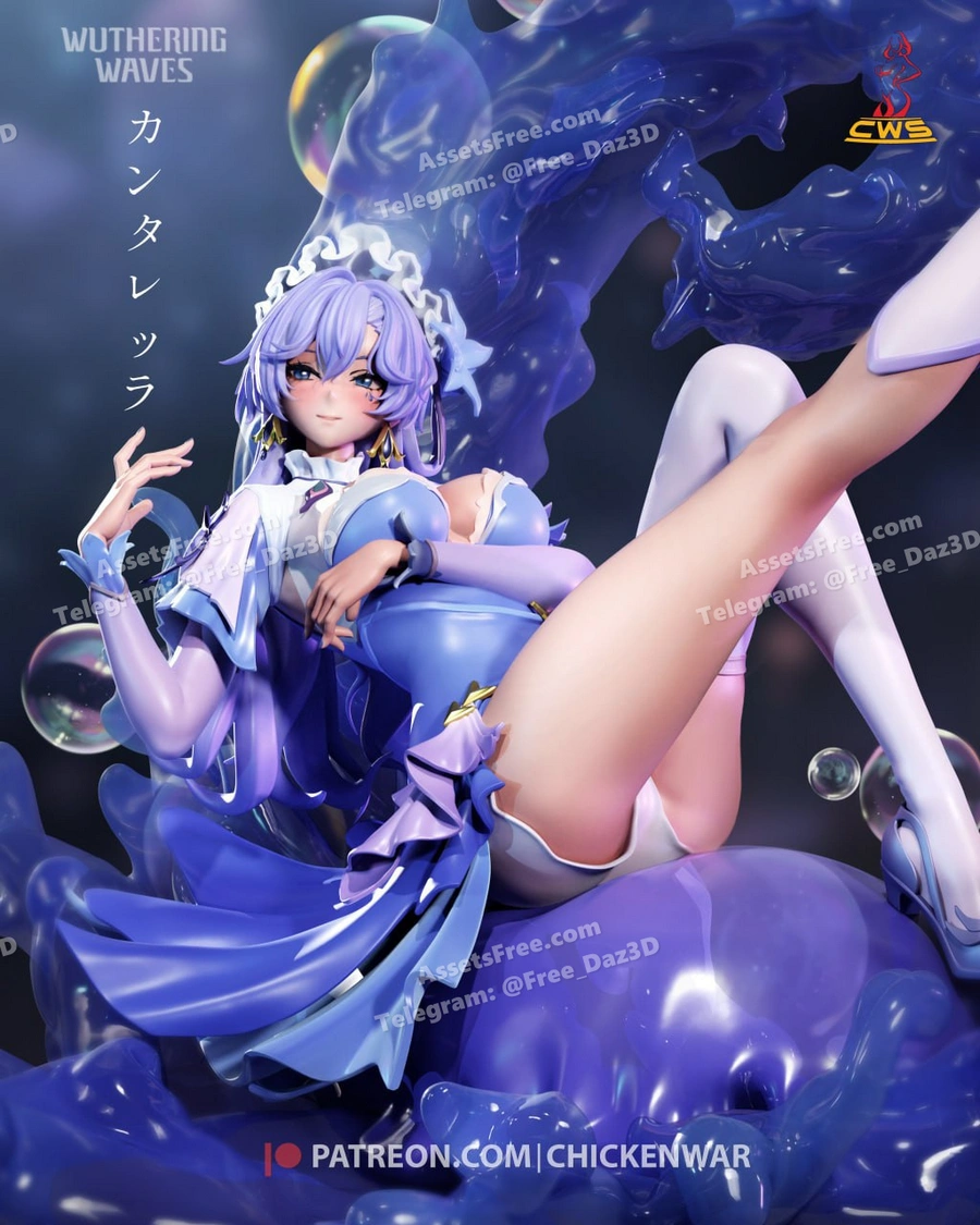 cw studio – wuthering waves – cantarella - 3D model for printing | AssetsFree.com