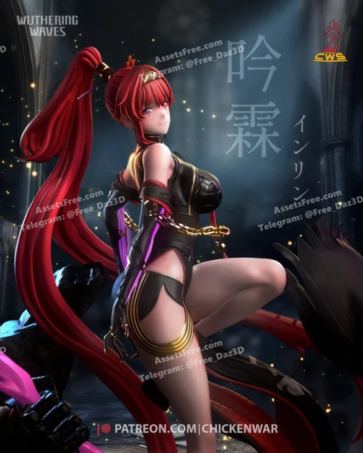 cw studio – wuthering waves – yinlin - 3D model for printing | AssetsFree.com