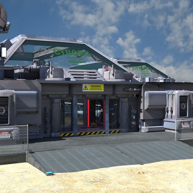 cyborg manufacturing facility for daz - 3D model for printing | AssetsFree.com