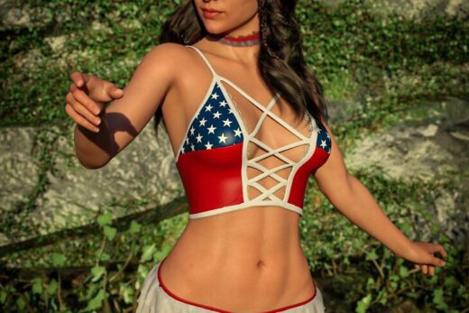 Dforce ah moo chic outfit for genesis 9, 8 and 8.1 female