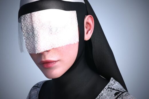 dforce night nun outfit for genesis 81f and genesis 9 - 3D model for printing | AssetsFree.com