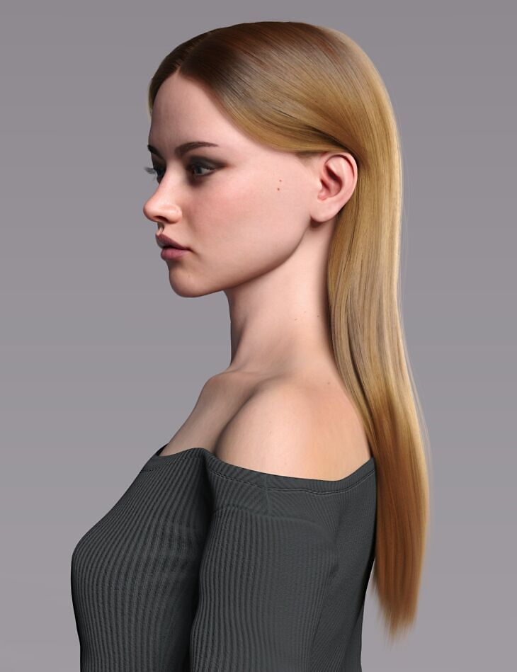 dforce zita hair for genesis 9 - 3D model for printing | AssetsFree.com