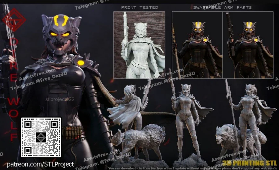 direwolf – STL 3D Print Model | AssetsFree.com direwolf - 3D model for printing | AssetsFree.com