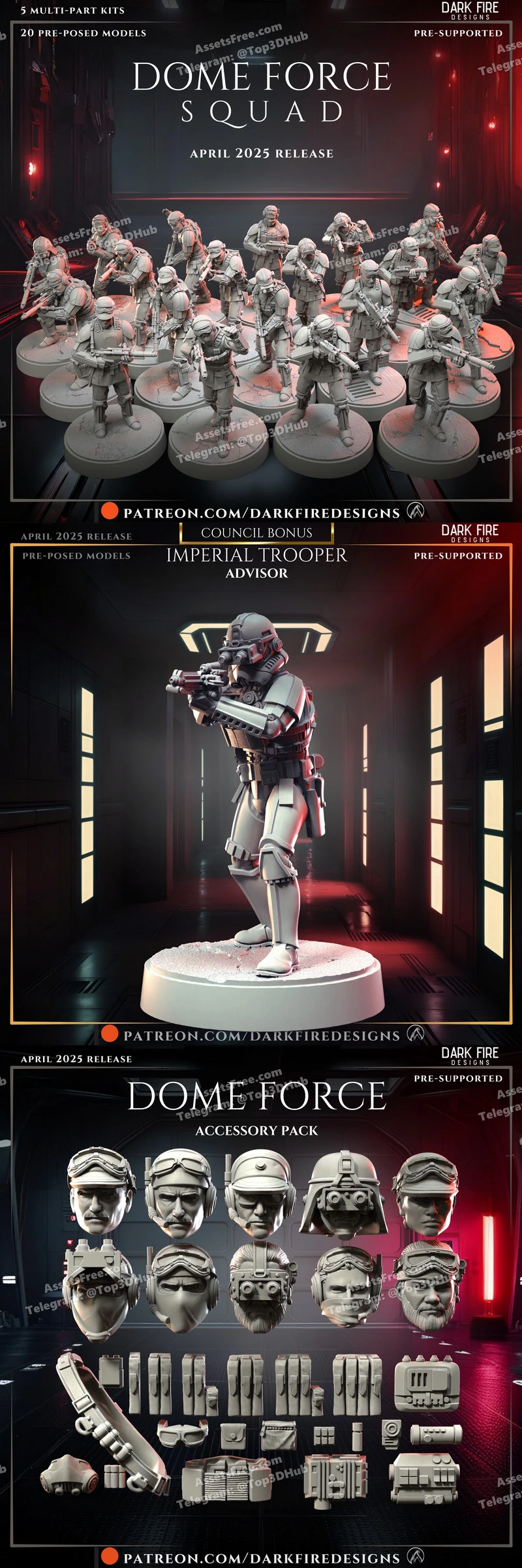 dome imperial trooper advisor – STL 3D Print Model | AssetsFree.com dome imperial trooper advisor - 3D model for printing | AssetsFree.com