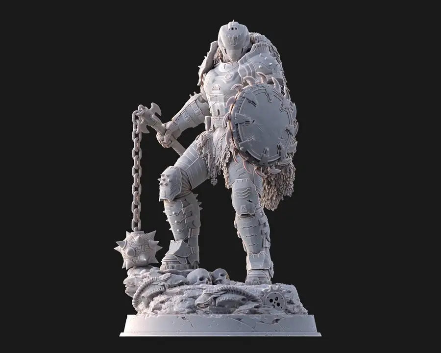 doom dark ages figurine – STL 3D Print Model | AssetsFree.com doom dark ages figurine - 3D model for printing | AssetsFree.com