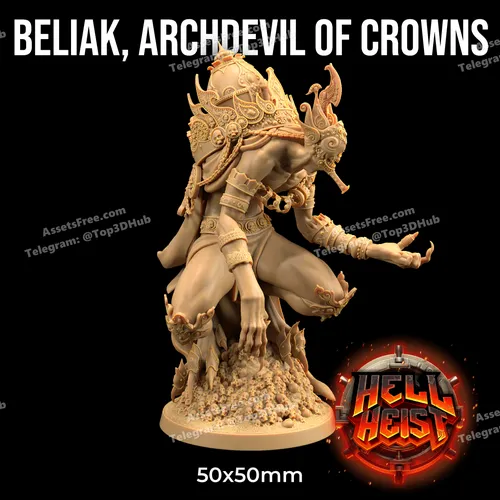 dragon trappers lodge – beliak archdevil of crowns - 3D model for printing | AssetsFree.com
