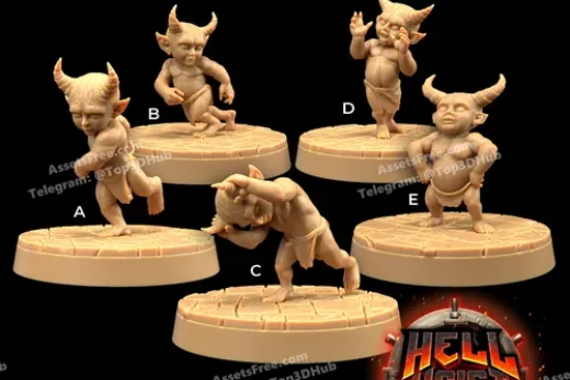 dragon trappers lodge – small devils - 3D model for printing | AssetsFree.com