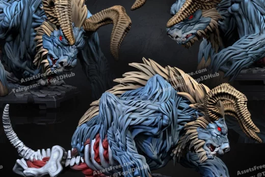 dragun studios – bullhemoth boss - 3D model for printing | AssetsFree.com