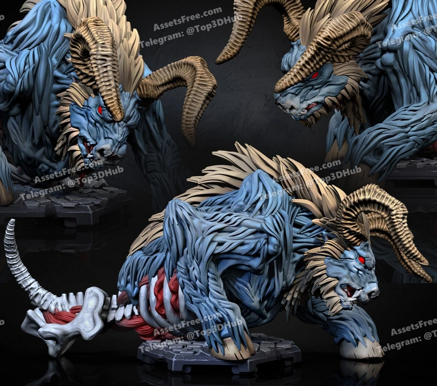 dragun studios – bullhemoth boss - 3D model for printing | AssetsFree.com