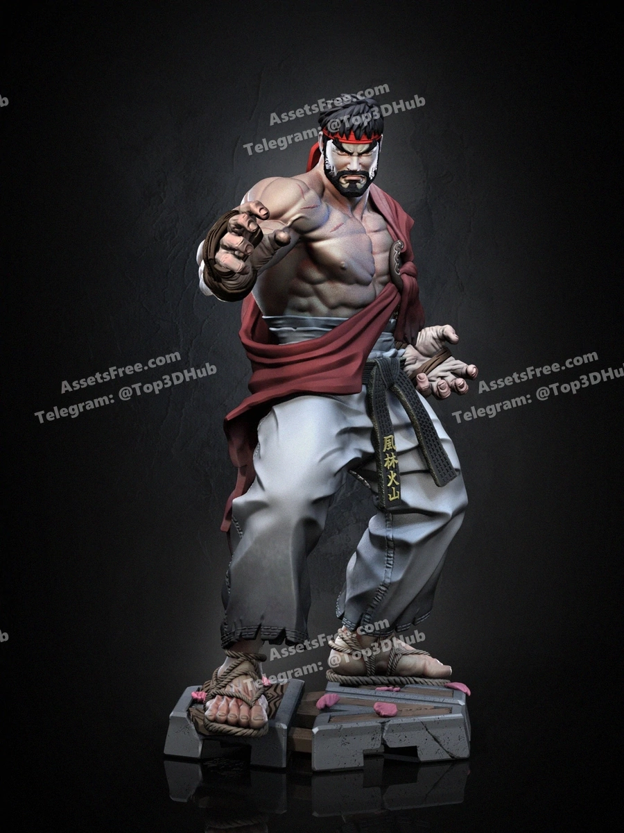 dragun studios – ryu - 3D model for printing | AssetsFree.com