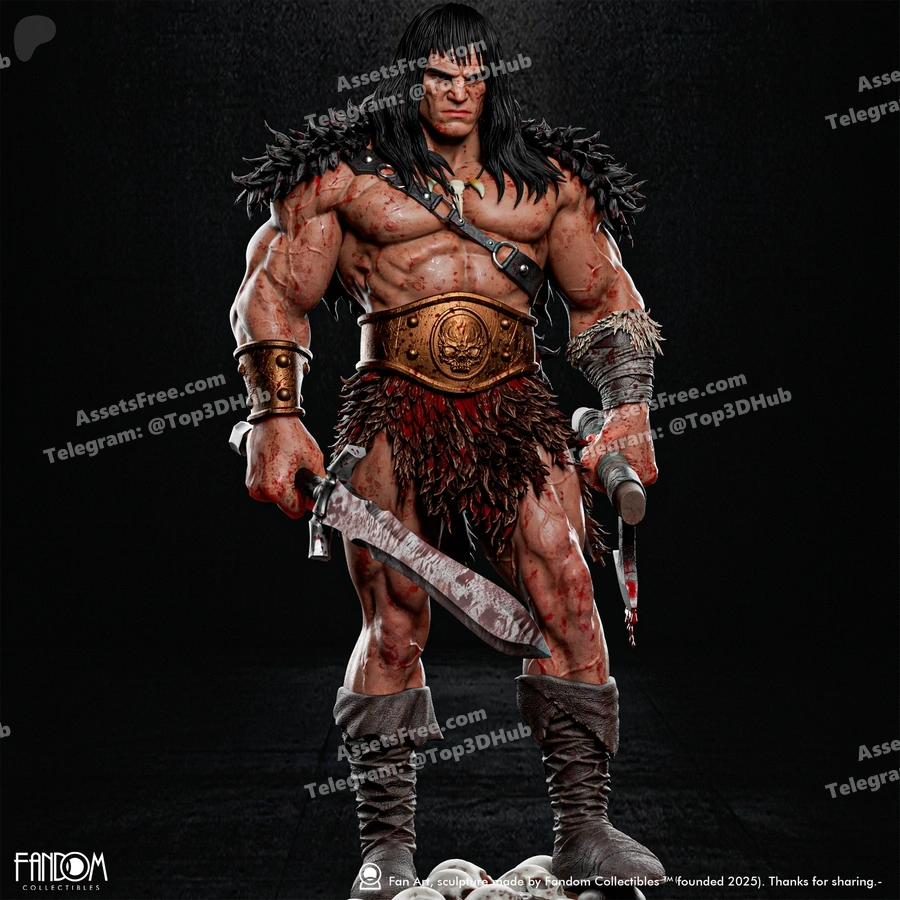 fandom collectibles – conan the barbarian – STL 3D Print Model | AssetsFree.com fandom collectibles – conan the barbarian - 3D model for printing | AssetsFree.com