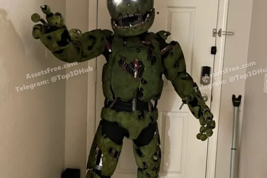 five+nights+at+freddy s+spring+trap+full+suit - 3D model for printing | AssetsFree.com