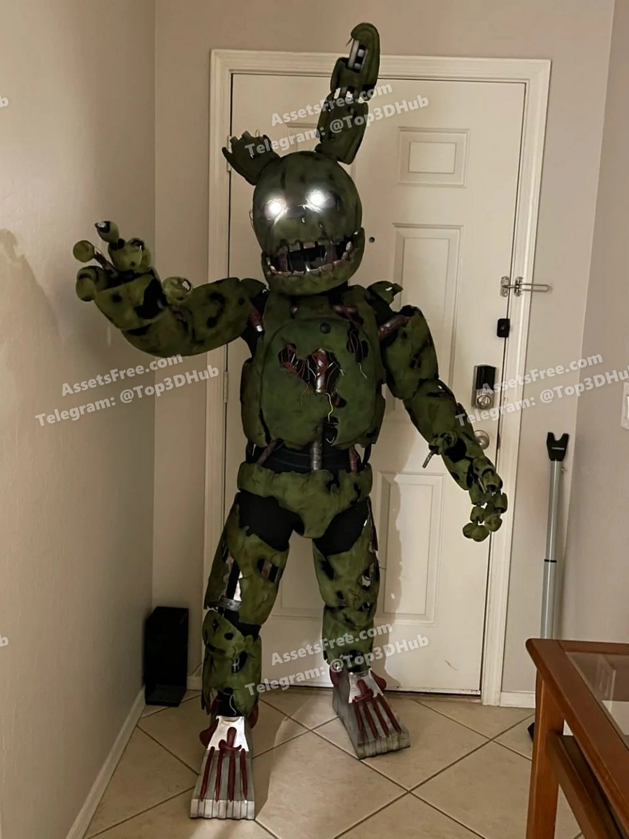 five+nights+at+freddy s+spring+trap+full+suit - 3D model for printing | AssetsFree.com