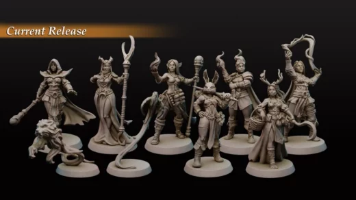 galaad miniatures – 2023-01 – mages - 3D model for printing | AssetsFree.com