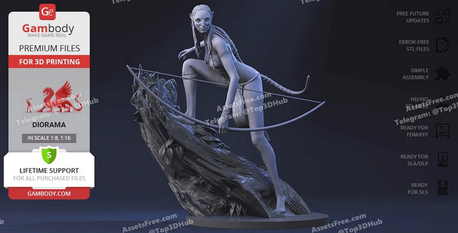 gambody – avatar neytiri - 3D model for printing | AssetsFree.com