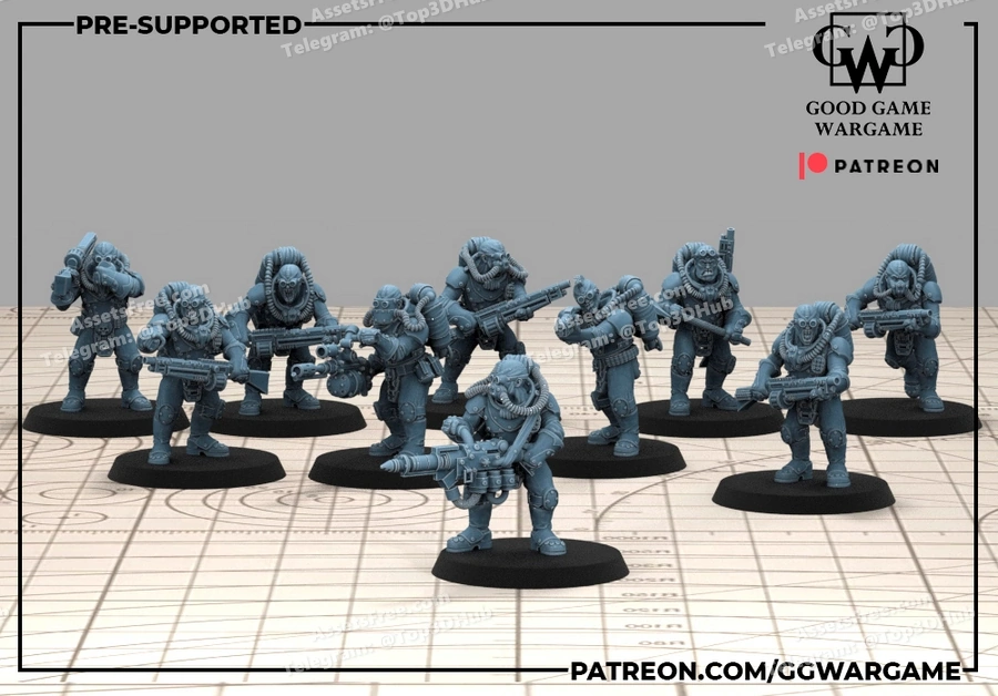 ggw – mutants – STL 3D Print Model | AssetsFree.com ggw – mutants - 3D model for printing | AssetsFree.com